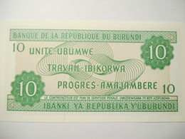 BURUNDI 10 FRANCS 2007 UNC - Burundi