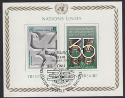 UNITED NATIONS Geneva Block 2,used - Oblitérés