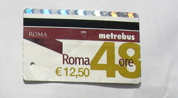 ITALIA 2018, 4 ROME METRO TICKET, 48 HOURS USED - Europa