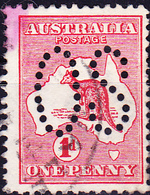 Australien Australia - Dienst/service (MiNr: 2) 1913 - Gest Used Obl  Amtlichen Lochung OS - official Perforation OS - Service