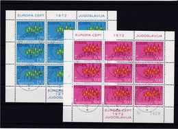 Europa Cept, Jugoslawien, KB Nr. 1457/58, Gest. (K 2812) - 1972