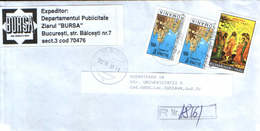 Romania - Registered  Letter Circulated In 1997  - 2/scans - Covers & Documents