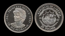 20 $ . DIANA 1997 . IN MEMORIAM . - Liberia