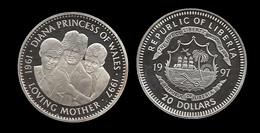 20 $ . DIANA 1997 . LOVING MOTHER . - Liberia