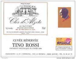 Etiquette De Vin Ajaccio - Cuvée Réservée Tino ROSSI - Clos D'Alzeto - Symphonia à Ajaccio (20) - Muziek & Instrumenten