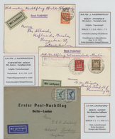 29321 Nachlässe: 1924 - 2012 (ca) Posten Mit Eindrucksvoller Ausstellungssammlung "Befördert Mit Nachtluft - Lots & Kiloware (min. 1000 Stück)