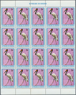 29422 Burundi: 1979, Birds, 6fr. To 70fr., 340 Complete Sets Within Units, Unmounted Mint. Michel Nos. 150 - Unused Stamps