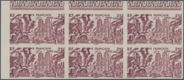 29441 Französisch-Guyana: 1946, "DU CHAD A RHIN", Complete Set In Imperforate Blocks Of Six, Unmounted Min - Brieven En Documenten