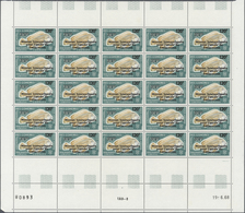 29493 Komoren: 1973, Coelacanth Expedition, 120fr. On 90fr., 260 U/m Copies Within Units (mainly Folded Sh - Andere & Zonder Classificatie