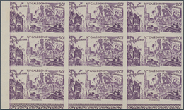 29515 Neukaledonien: 1946, "DU CHAD A RHIN", Complete Set In Imperforate Blocks Of Nine, Unmounted Mint. M - Autres & Non Classés