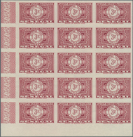 29545 Senegal - Portomarken: 1935, Guilloche Issue IMPERFORATE, 5c. To 5fr., Eight Values (excl. 15c. And - Postage Due