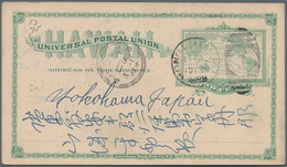 29583 Alle Welt: 1870-1930, Over 100 Postal Stationeries Including 1899 Card Hawaii To Japan, Germany Comp - Collections (sans Albums)