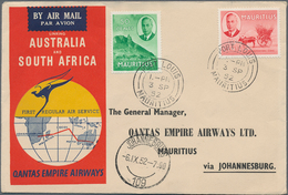 29609 Flugpost Übersee: 1930/1990 (ca.), South Africa-related Airmails, Comprehensive Accumulation Of Airm - Other & Unclassified