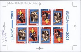 29617 Thematik: Europa / Europe: 2003, Georgia. EUROPA ISSUE 'POSTER ART' (2 Values). Set Containing CHROM - European Ideas