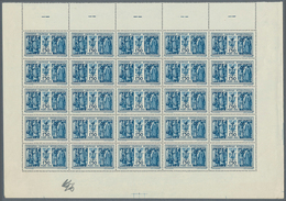 29713 Frankreich: 1931, 1.50 Fr. Colonial-Exhibition Paris In Mint 25er-sheet Part, (Yvert 274, ?2750,--). - Used Stamps