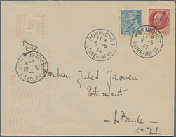 29720 Frankreich: 1944/1945: Small Lot Of 5 Items Documenting The Liberation Of The "Festung Lorient" And - Oblitérés