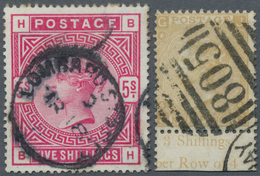 29740 Großbritannien: 1855/1880 (ca.), QV Surface-printed Issues, Used Assortment Of Apprx. 250 Stamps On - Autres & Non Classés