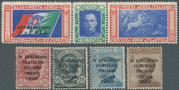 29755 Italien: 1920/1930: Netter Posten Italien Und Gebiete Mit Besseren Marken. Überwiegend Ungebraucht/ - Marcofilie