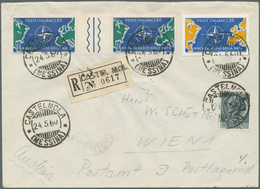 29757 Italien: 1960/1971. Lot Containing 29 Covers And Cards All Franked By EUROPA Stamps (all Imperforate - Marcofilie