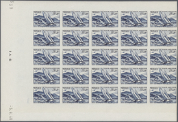 29796 Monaco: 1948, Olympic Games, Airmail Stamps IMPERFORATE, Four Values Complete In Marginal Blocks Of - Ongebruikt