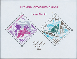 29803 Monaco: 1980, Olympic Games Lake Placid, Bloc Speciaux, Ten Copies Unmounted Mint. Maury BS12 (10), - Unused Stamps