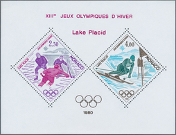 29803 Monaco: 1980, Olympic Games Lake Placid, Bloc Speciaux, Ten Copies Unmounted Mint. Maury BS12 (10), - Ongebruikt