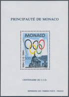 29811 Monaco: 1994, Centenary Of IOC, Bloc Speciaux, Ten Copies Unmounted Mint. Maury BS23 (10), 1.200,- ? - Ongebruikt