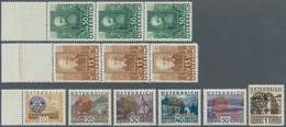 29821 Österreich: 1931, Meist Postfrisches Lot Mit Rotary-Satz Sowie Wohlfahrt "Dichter" In Senkrechten Ob - Unused Stamps