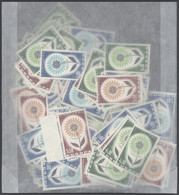 29837 Portugal: 1960-1990: Bulk Lot, CEPT Stamps In Complete Sets. 1960: 900 Sets, 1961: 4500 Sets, 1962: - Covers & Documents