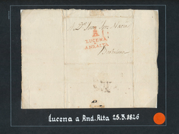 29867 Spanien - Vorphilatelie: 1789/1848 Ca., Comprehensive Collection With Ca.75 Entire Letters On Album - ...-1850 Préphilatélie