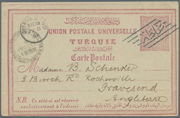 29881 Türkei: 1850/1930 Ca., Lot With More Than 60 Covers, Cards And Stationeries, Comprising Parcel Cards - Briefe U. Dokumente