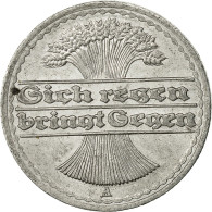 Monnaie, Allemagne, République De Weimar, 50 Pfennig, 1921, Berlin,SUP,Alu,KM 27 - 50 Renten- & 50 Reichspfennig