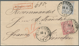 29996 Norddeutscher Bund - Marken Und Briefe: 1868/1871, Partie Mit Ca.40 Frankierten Briefen Und Ganzsach - Other & Unclassified
