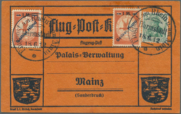 30008 Deutsches Reich - Germania: 1912, Flugpost Rhein/Main, Partie Von Drei Karten, Dabei Karte Mit 2mal - Neufs