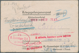 30061 Feldpost 2. Weltkrieg: 1940/1944, Posten Mit Ca.100 Belegen, Dabei U.a. Interessante Post Von Und Na - Other & Unclassified
