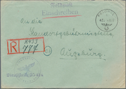 30062A Feldpost 2. Weltkrieg: 1942/1946, Interessante Partie Mit über 120 Belegen, Dabei Schwerpunkt Deutsc - Sonstige & Ohne Zuordnung