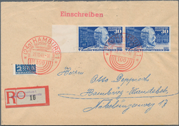 30114 Bundesrepublik Deutschland: 1949, 30 Pf Stephan UPU, Partie Mit 16 Belegen, Dabei 10 Briefe Mit Einz - Other & Unclassified