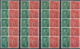 30146 Bundesrepublik Deutschland: 1955, Westropa Per 72mal Postfrisch. MiNr. 217/18, 1.224,- ?. - Other & Unclassified