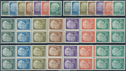 30149 Bundesrepublik Deutschland: 1956, Heuss Per 148mal Postfrisch. MiNr. 259/65, 5.920,- ?. - Andere & Zonder Classificatie