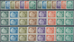 30149 Bundesrepublik Deutschland: 1956, Heuss Per 148mal Postfrisch. MiNr. 259/65, 5.920,- ?. - Autres & Non Classés