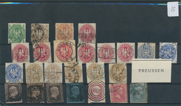 31005 Deutschland: 1850/1926, Nettes Steckkartenlot Ab Altdeutschland (unterschiedliche Erhaltung), Ferner - Sammlungen