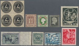 31019 Deutschland: 1860/1945, (ca.), Netter Deutschlandposten Mit Sammlungsteilen Danzig 1920-1939 Im Lind - Collections