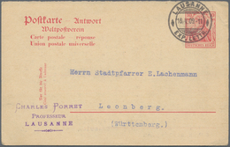 31033 Deutschland: 1870/1960, Partie Von Ca. 160 Fast Nur Gelaufenen Ganzsachenkarten, Hauptsächlich Deuts - Collections