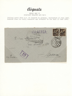 31093 Deutschland: 1942/45, Military Related Air Mail In WWII, Collection Mounted On Pages W. Franked Item - Sammlungen