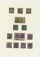 31172 Baden - Marken Und Briefe: 1851/1870, Gestempelte Sammlung Von 111 Marken, Sauber Auf Blanko-Blätter - Sonstige & Ohne Zuordnung
