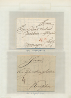 31186 Bayern - Marken Und Briefe: 1766/1920, Sammlungspartie Auf Blättern Mit Acht Vorphilabriefen Sowie M - Other & Unclassified