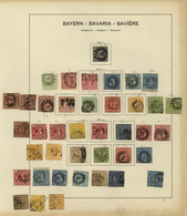 31189 Bayern - Marken Und Briefe: 1849-1920, Nette Kollektion Mit "Schwarzem Einser" Hauptwert Bei Den Kla - Andere & Zonder Classificatie
