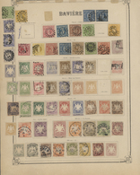 31193 Bayern - Marken Und Briefe: 1850/1920, Alte Sammlung Auf Blättern Beginnend Mit Diversen Kreuzerwert - Other & Unclassified