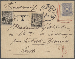 31201 Bayern - Marken Und Briefe: 1875/1920 Schöner Posten Von 37 Un(ter)frankierten Bayern-Belegen Mit NA - Other & Unclassified