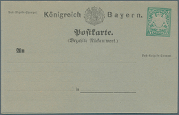 31227 Bayern - Ganzsachen: 1873/1919. Sammlung Von 88 Besseren, Ungebrauchten POSTKARTEN Ab Der 1. Nummer. - Other & Unclassified